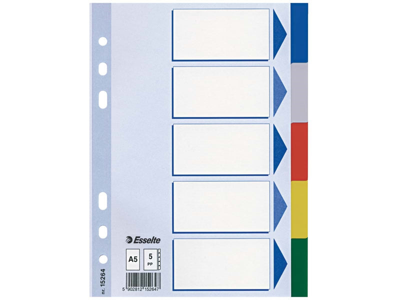 Esselte Register Blanko, Plastik