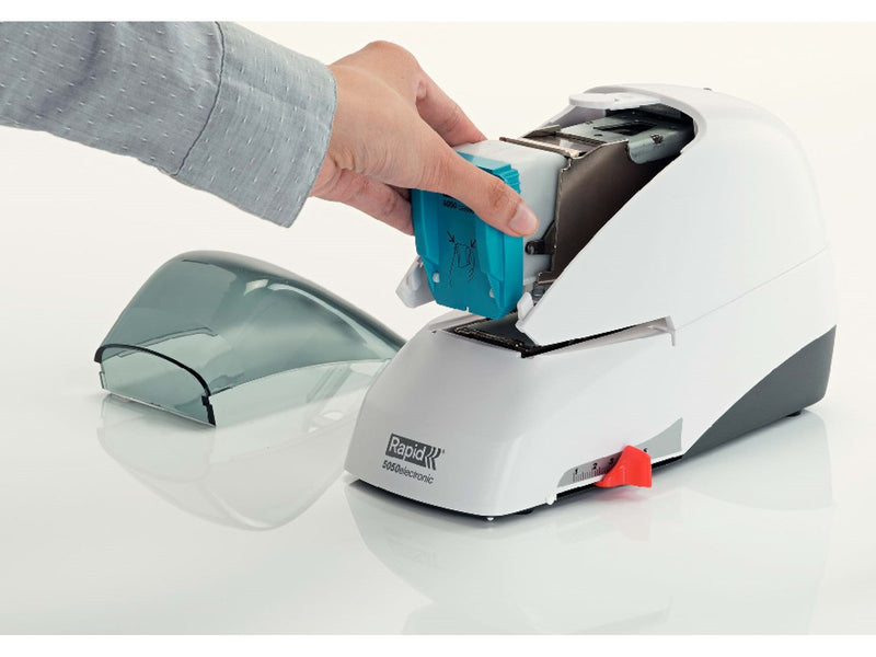 Rapid  Supreme Elektroheftgerät 5050e kontaktlos Weiß/Schwarz