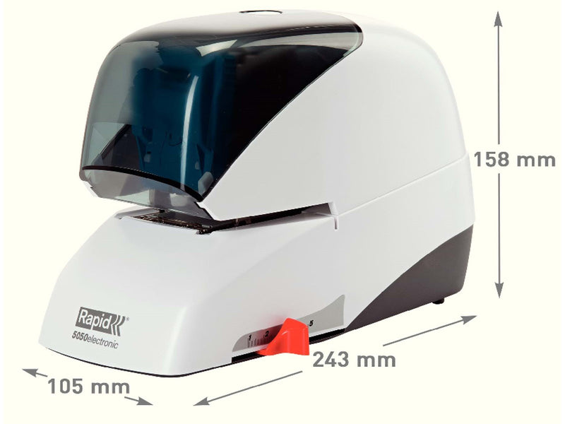 Rapid  Supreme Elektroheftgerät 5050e kontaktlos Weiß/Schwarz
