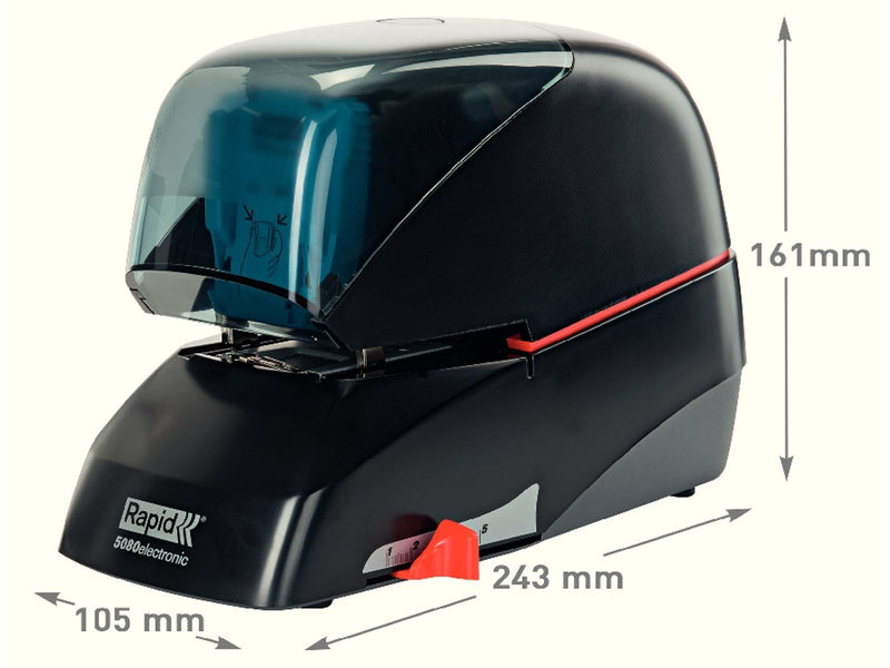 Rapid  Supreme Elektroheftgerät 5080e kontaktlos Schwarz