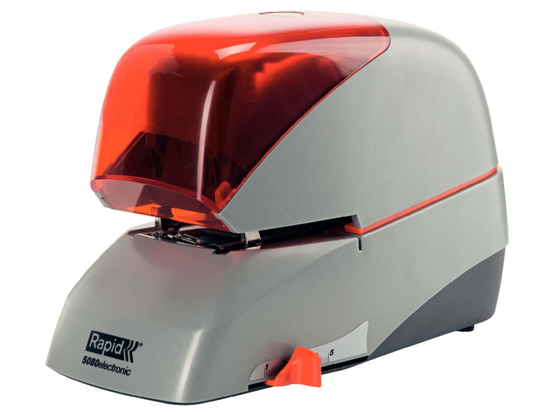 Rapid  Supreme Elektroheftgerät 5080e kontaktlos Silber/Orange