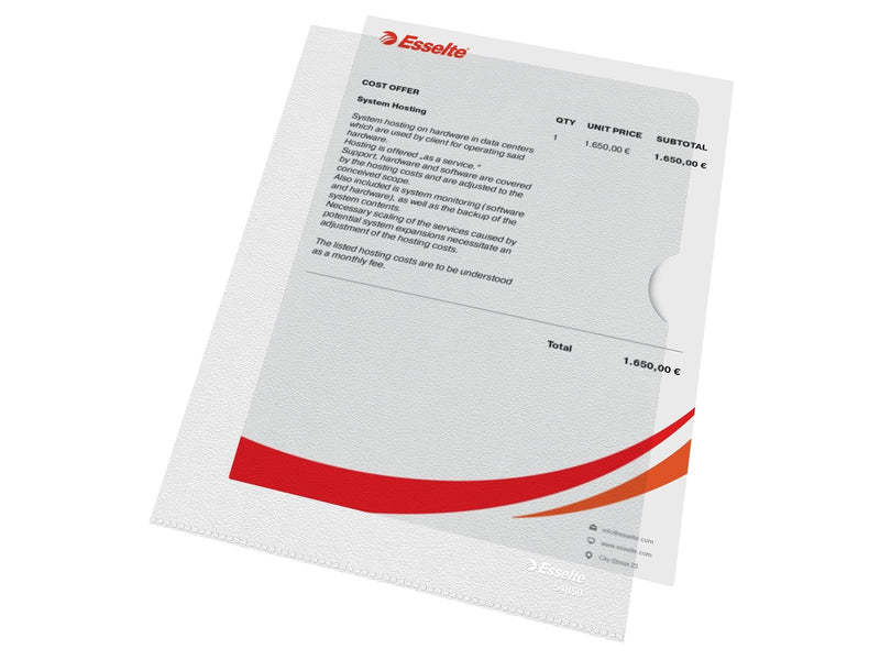Esselte Sichthülle Standard Plus A5