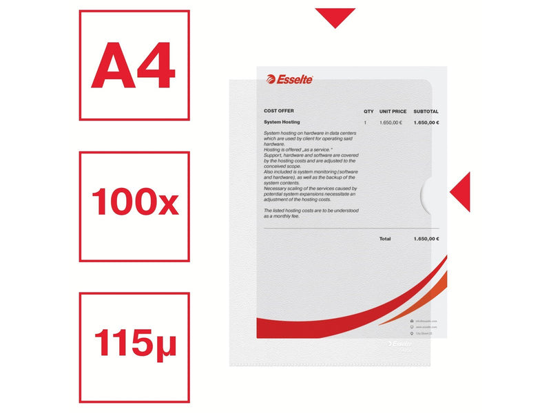 Esselte Sichthülle Standard Plus A5
