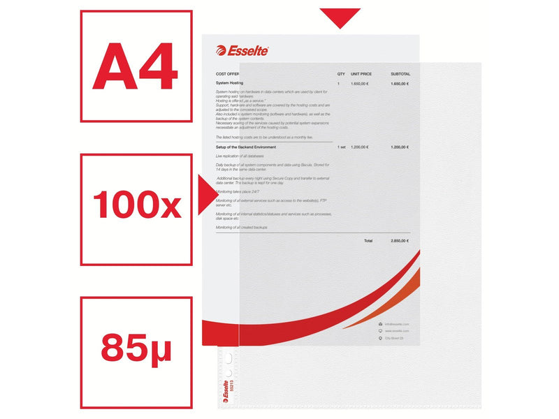 Esselte Prospekthülle Standard Plus
