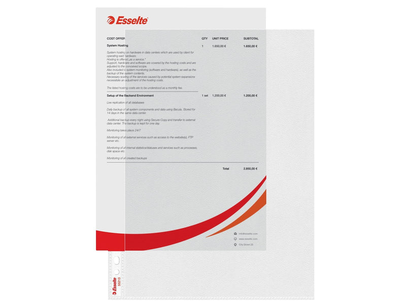 Esselte Prospekthülle Standard Plus