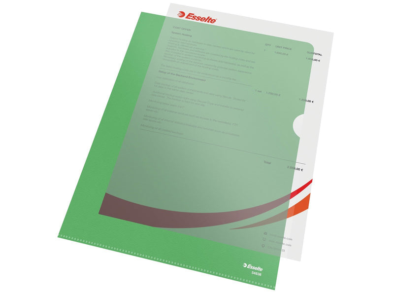 Esselte  Sichthülle Standard Plus Grün