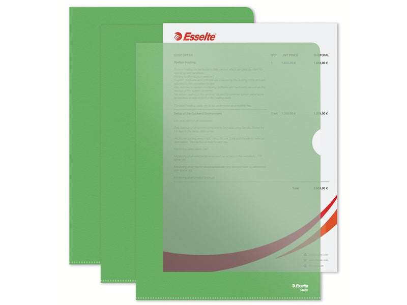 Esselte  Sichthülle Standard Plus Grün