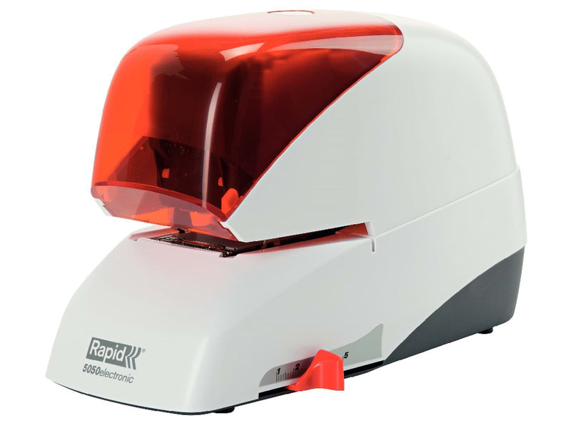 Rapid  Supreme Elektroheftgerät 5050e kontaktlos Silber/Orange