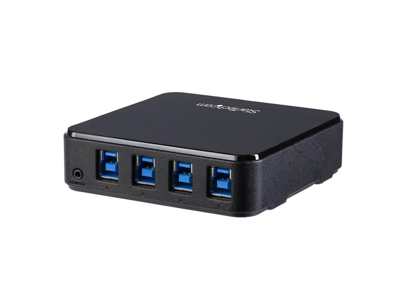 StarTech.com 4X4 USB 3.0 Peripheral Sharing Switch - For Mac / Windows / Linux - switch - 4 ports USB-Hubs - USB 3.0 - 4 - Schwa