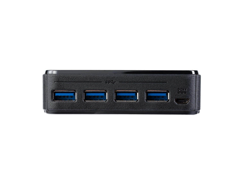 StarTech.com 4X4 USB 3.0 Peripheral Sharing Switch - For Mac / Windows / Linux - switch - 4 ports USB-Hubs - USB 3.0 - 4 - Schwa