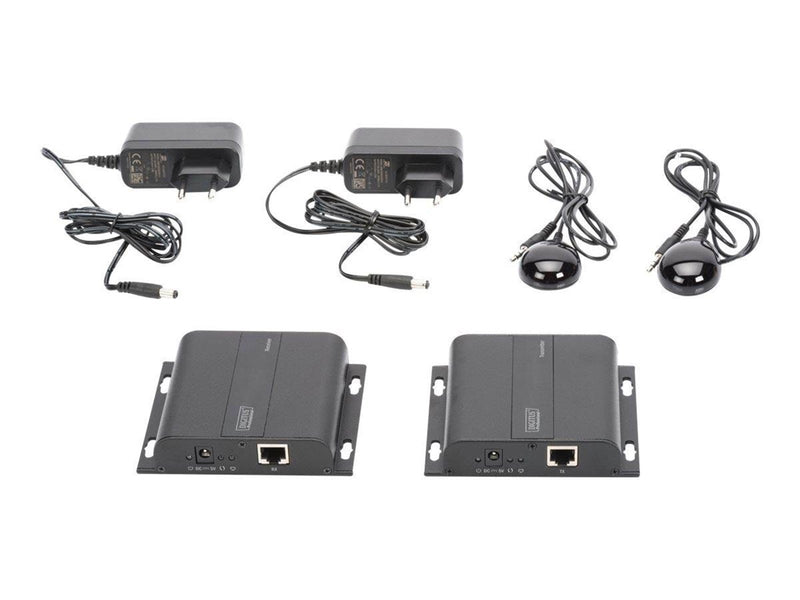 DIGITUS Professional DS-55122 4K HDMI Extender via CAT / IP (Set) Up to 120 meter