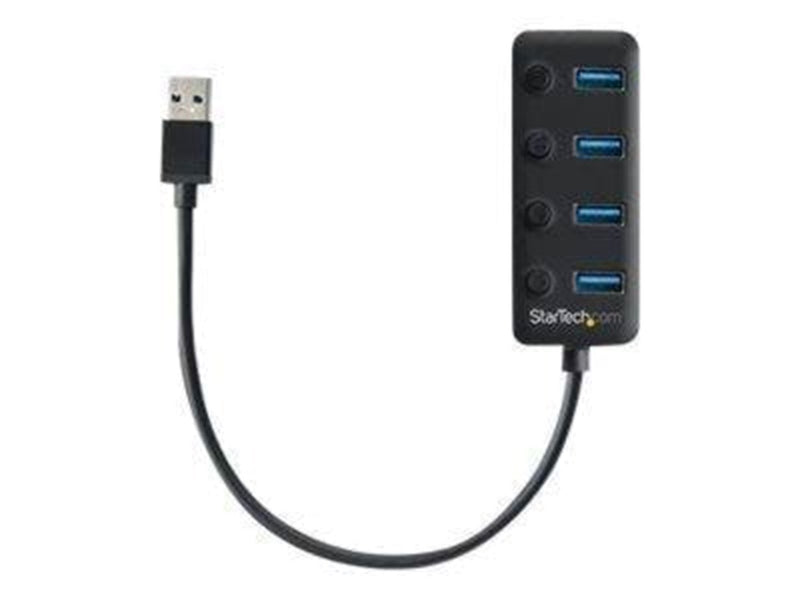 StarTech.com USB 3.0 Hub 4-port USB-Hubs - USB 3.0 - 4 - Schwarz