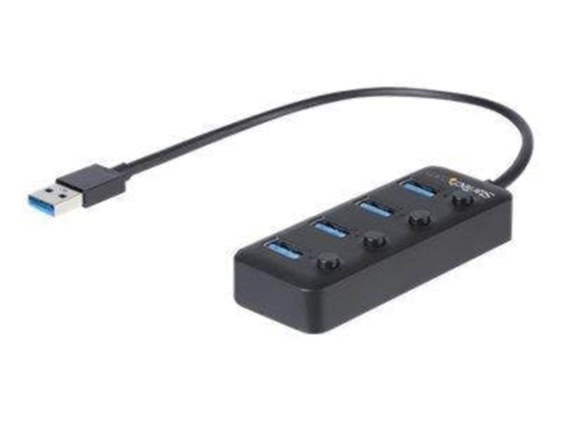 StarTech.com USB 3.0 Hub 4-port USB-Hubs - USB 3.0 - 4 - Schwarz