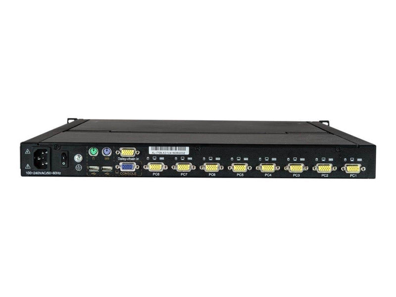 StarTech.com 8-Port Rackmount KVM Console for Server Rack - 19 in. - 1U - KVM console - 19"