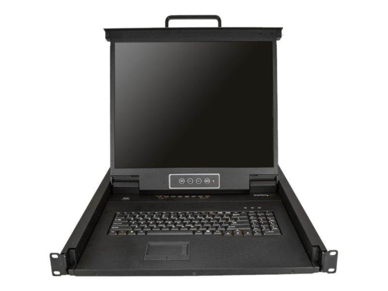 StarTech.com 8-Port Rackmount KVM Console for Server Rack - 19 in. - 1U - KVM console - 19"