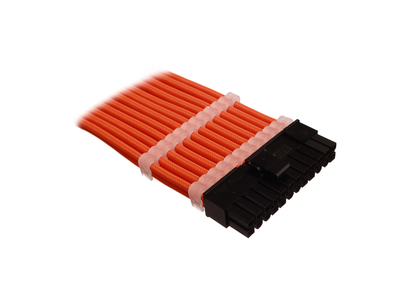 DUTZO Sleeved Power Extension Cable Kit - Orange