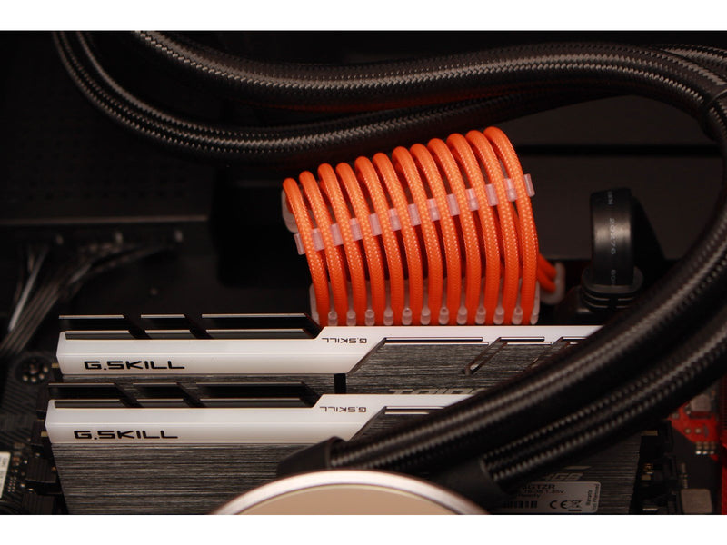 DUTZO Sleeved Power Extension Cable Kit - Orange