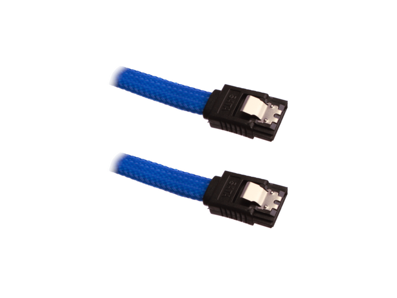 DUTZO Sleeved SATA-kabel - Blau - 0.3 m