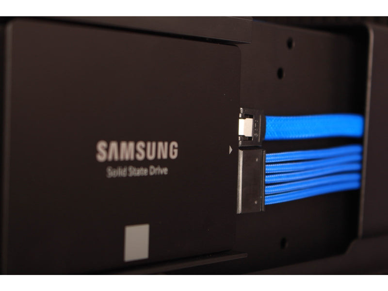 DUTZO Sleeved SATA-kabel - Blau - 0.3 m