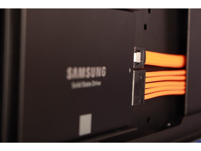 DUTZO Sleeved SATA-kabel - Orange - 0.3 m