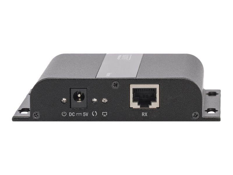 DIGITUS Professional 4K HDMI Extender via CAT / IP (1-Pack Receiver Unit) Up to 120 meters