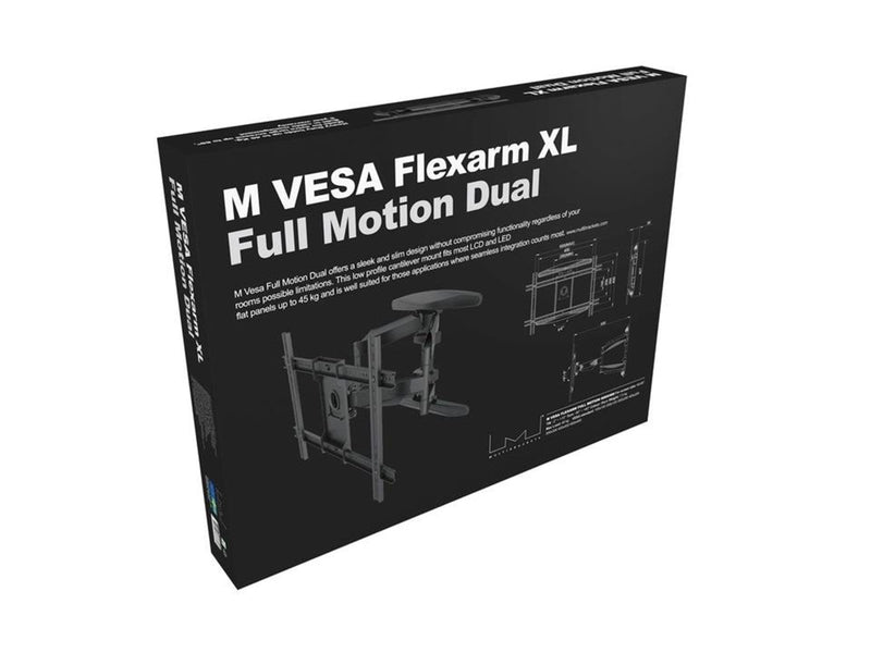 Multibrackets M VESA Flexarm XL Full Motion Dual 45 kg 85" 200 x 100 mm
