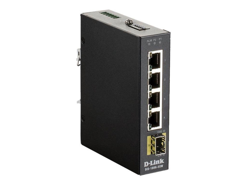 D-Link DIS-100G-5SW Industrial Gigabit Unmanaged Switch with SFP slot