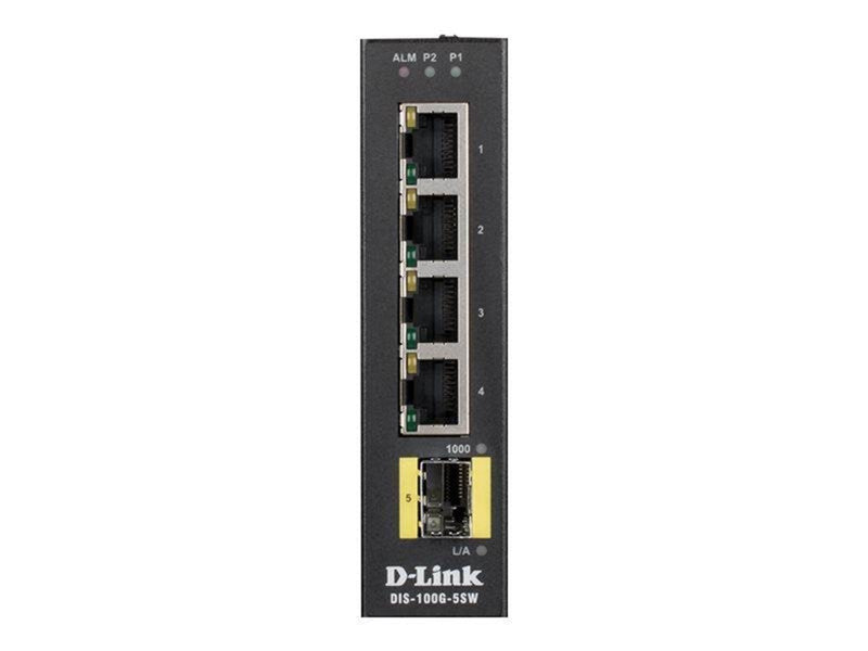 D-Link DIS-100G-5SW Industrial Gigabit Unmanaged Switch with SFP slot