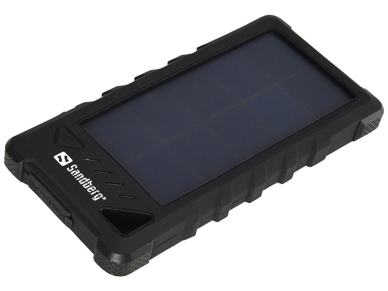 Sandberg Outdoor Solar Powerbank 16000 - solar power bank Li-Ion Powerbank (Akku) - schwarz - 16000 mAh
