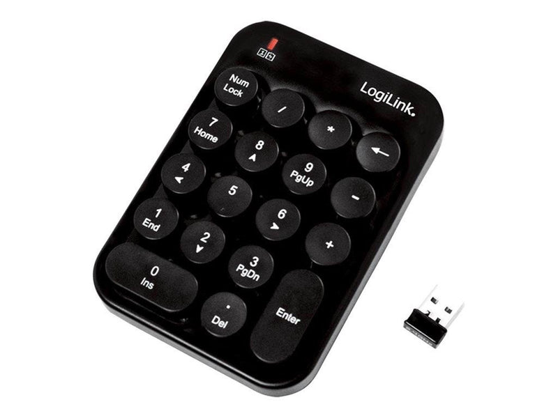 LogiLink Tastatur Maus Kombination Funk 2.4 GHz sc - Tastatur & Maus Set - Deutsch - Schwarz