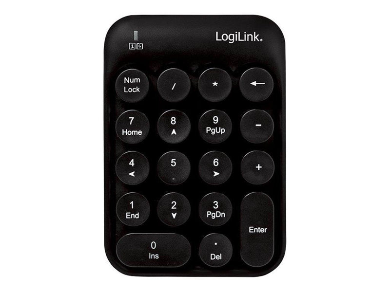 LogiLink Tastatur Maus Kombination Funk 2.4 GHz sc - Tastatur & Maus Set - Deutsch - Schwarz