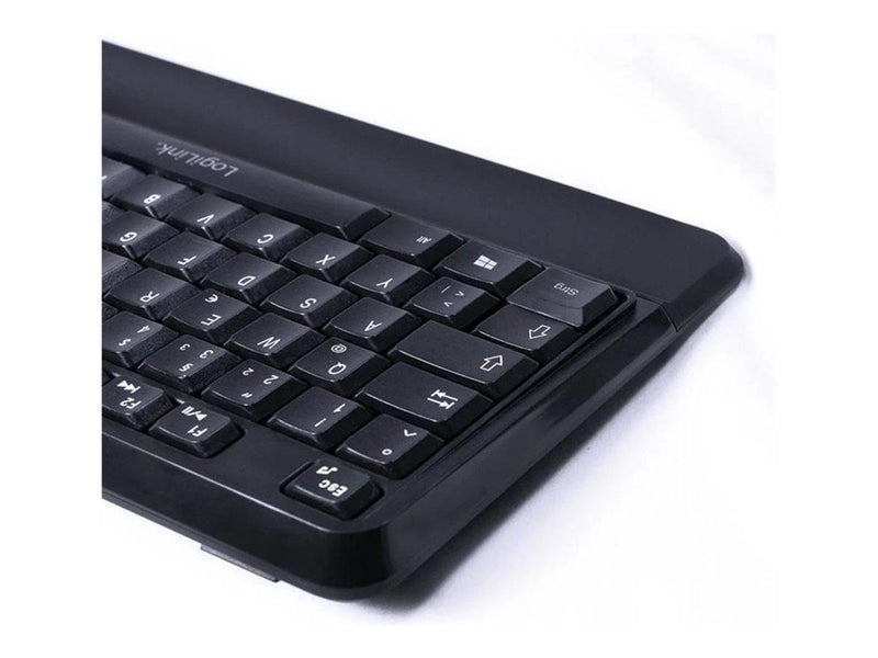 LogiLink Tastatur Maus Kombination Funk 2.4 GHz sc - Tastatur & Maus Set - Deutsch - Schwarz