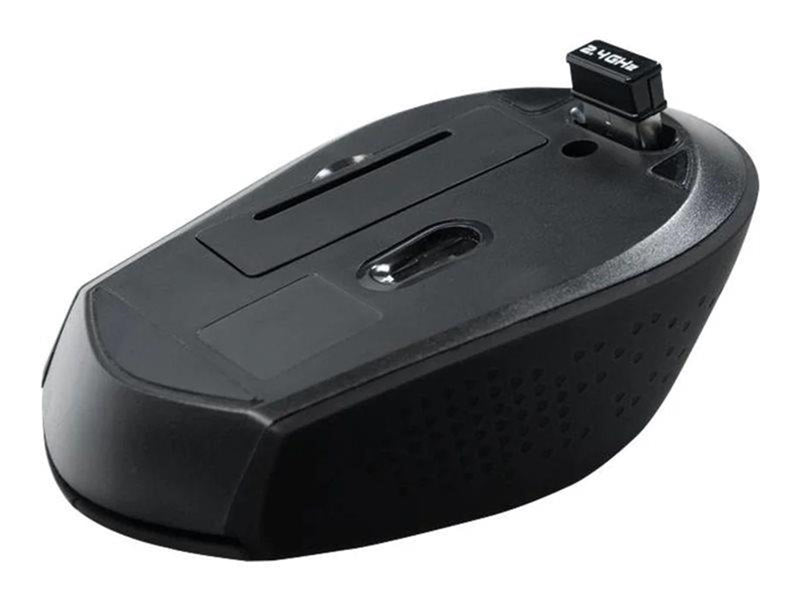 LogiLink Tastatur Maus Kombination Funk 2.4 GHz sc - Tastatur & Maus Set - Deutsch - Schwarz