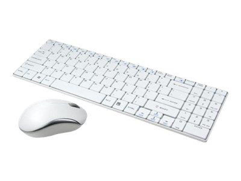 LogiLink Combo Set with Autolink - Tastatur & Maus Set - Deutsch - Weiss