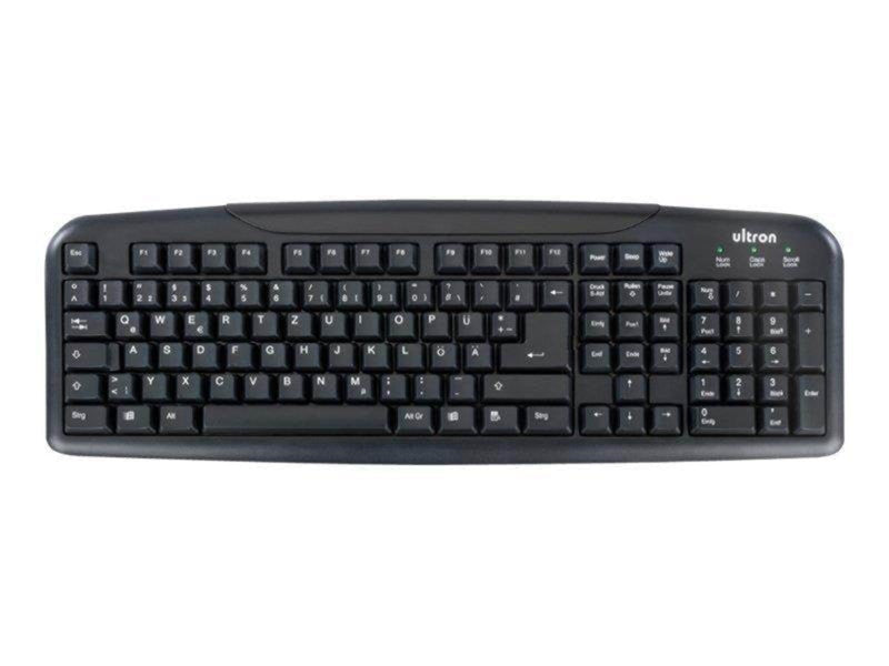 Ultron UMT-400 Basic II - keyboard - German - black - Tastaturen - Deutsch - Schwarz