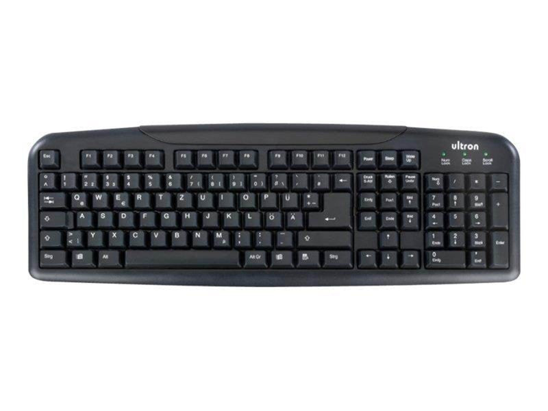Ultron UMT-400 Basic II - keyboard - German - black - Tastaturen - Deutsch - Schwarz