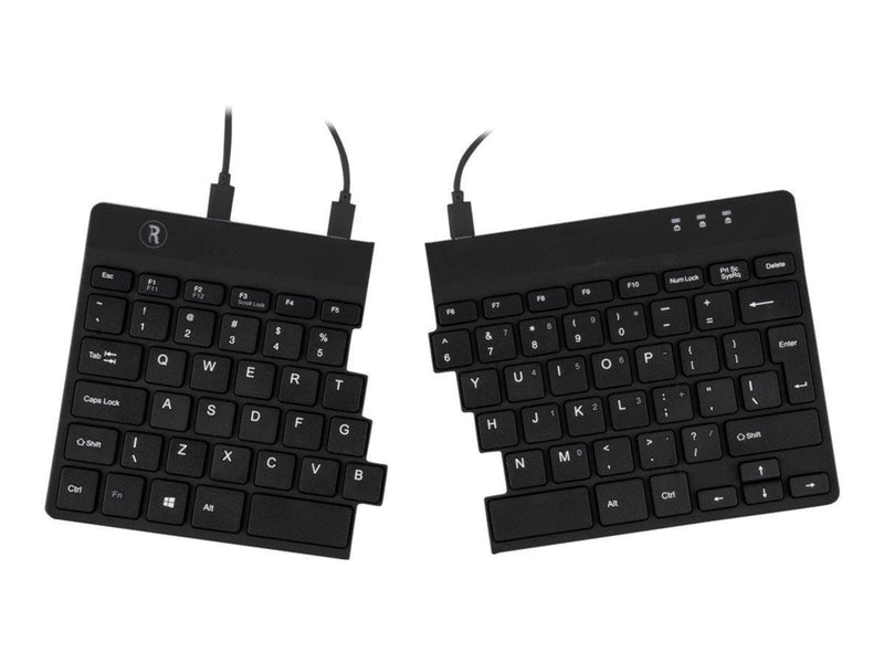 R-Go Tools R-Go Split Ergonomiske tastatur QWERTZ (DE) sort kablet - Tastaturen - Deutsch - Schwarz