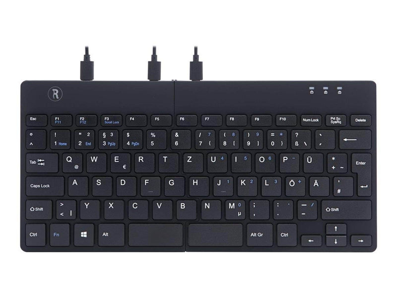 R-Go Tools R-Go Split Ergonomiske tastatur QWERTZ (DE) sort kablet - Tastaturen - Deutsch - Schwarz