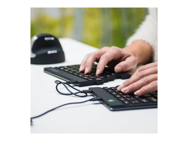 R-Go Tools R-Go Split Ergonomiske tastatur QWERTZ (DE) sort kablet - Tastaturen - Deutsch - Schwarz