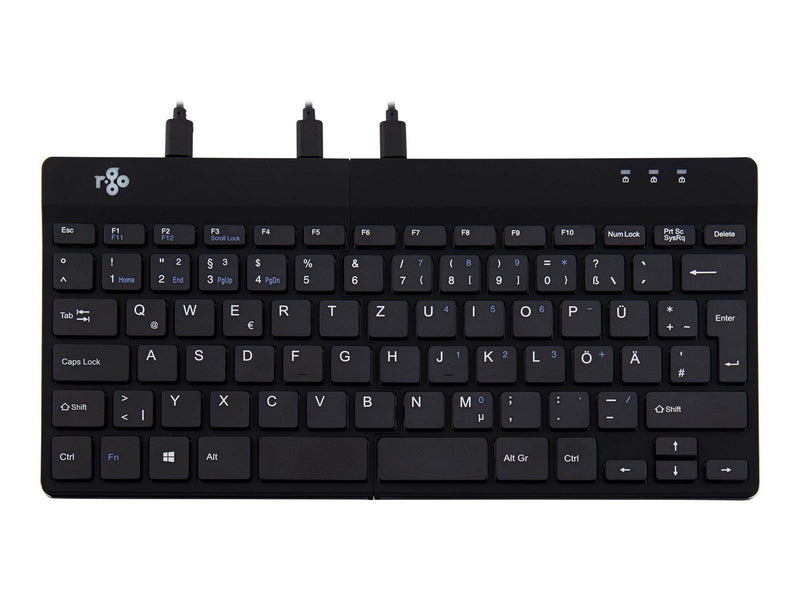 R-Go Tools R-Go Split Ergonomiske tastatur QWERTZ (DE) sort kablet - Tastaturen - Deutsch - Schwarz