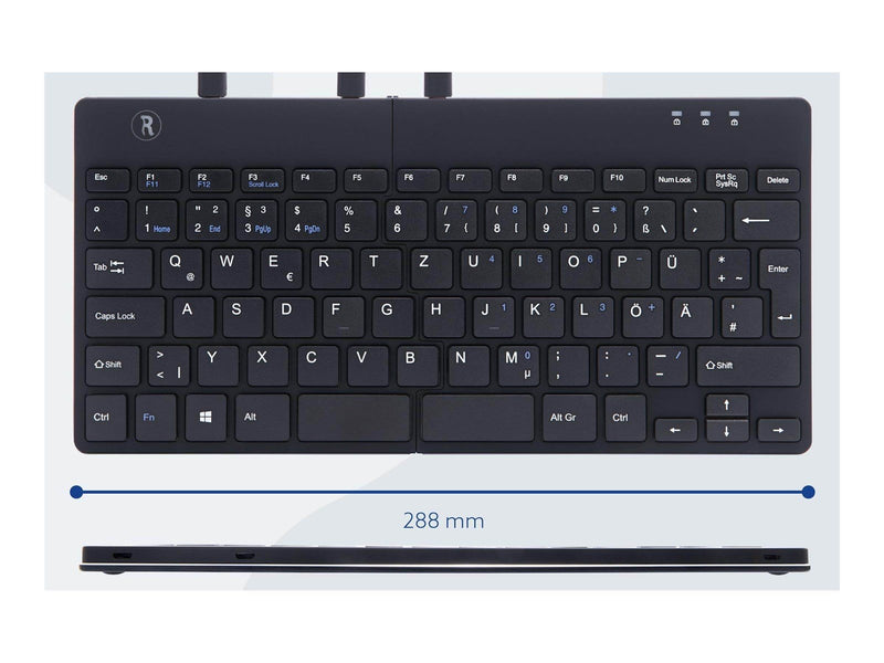 R-Go Tools R-Go Split Ergonomiske tastatur QWERTZ (DE) sort kablet - Tastaturen - Deutsch - Schwarz