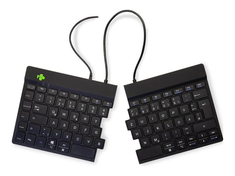 R-Go Tools R-Go Split Ergonomiske tastatur QWERTZ (DE) sort kablet - Tastaturen - Deutsch - Schwarz