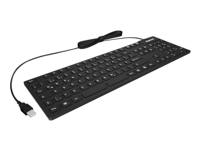 KeySonic KSK-8030 IN - Tastaturen - Deutsch - Schwarz