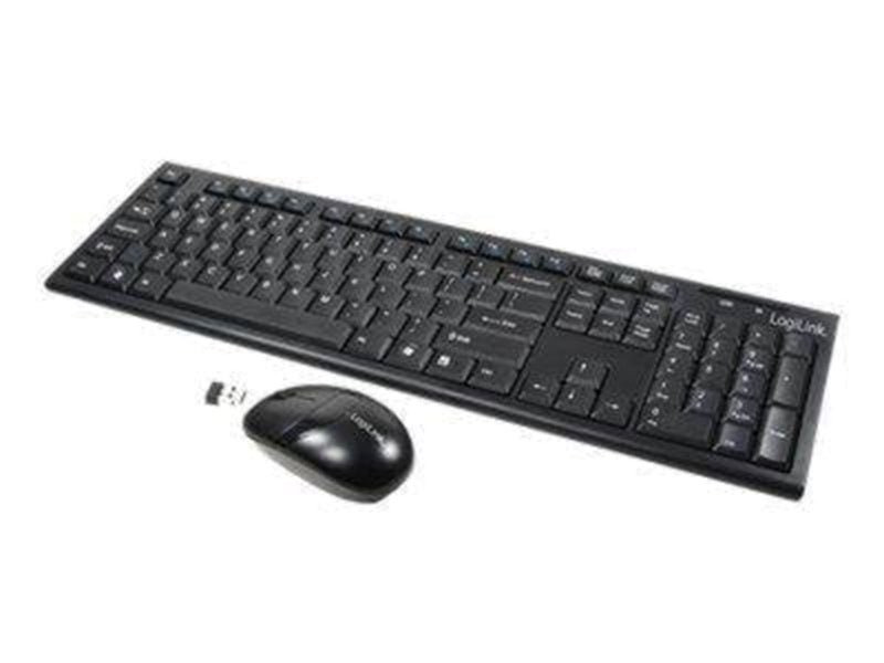 LogiLink Combo Set with Autolink - Tastatur & Maus Set - Schwarz
