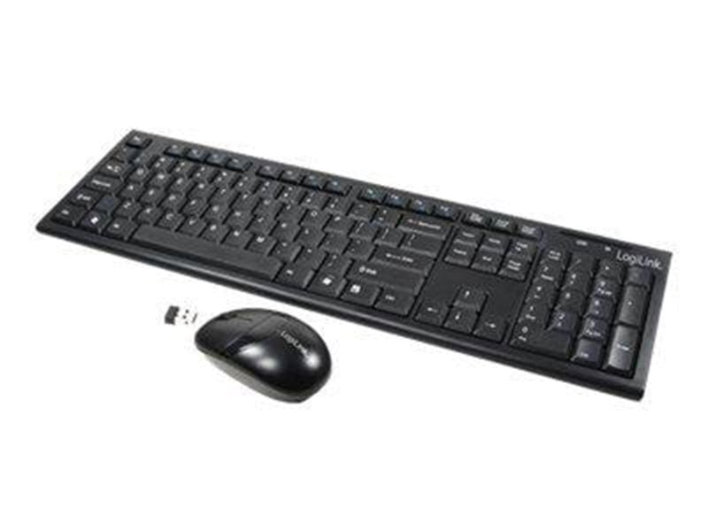 LogiLink Combo Set with Autolink - Tastatur & Maus Set - Schwarz