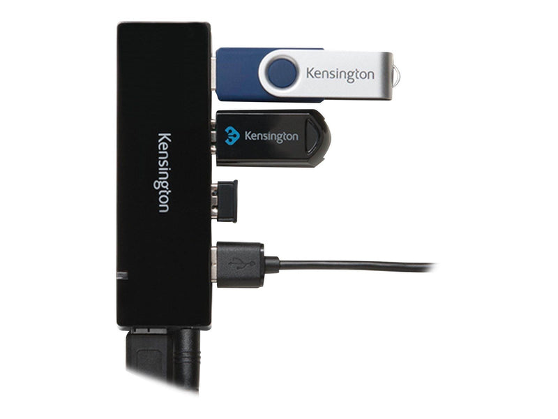 Kensington UH4000C USB 3.0 4-Port Hub mit Ladefunktion, schwarz USB-Hubs - 4 - Schwarz