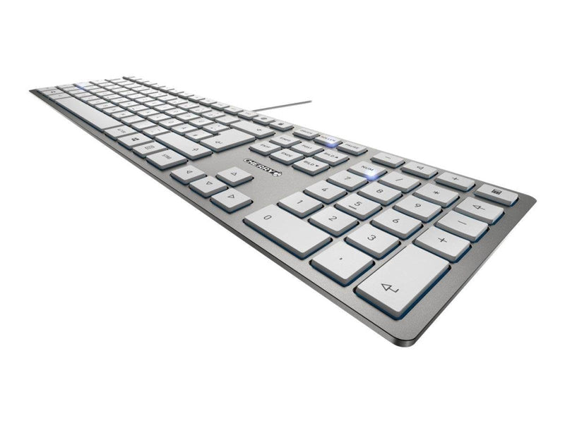 Cherry KC 6000 SLIM - Tastaturen - Englisch - US - Silber
