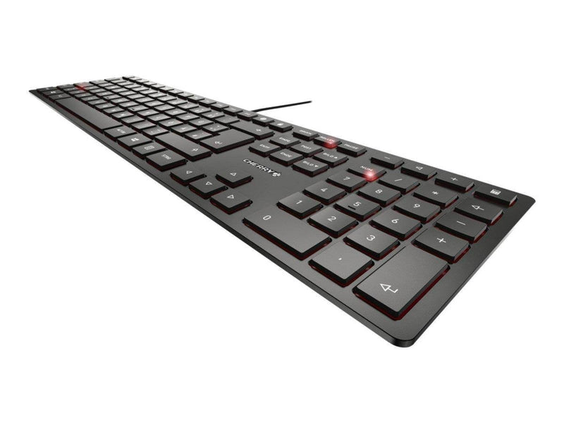 Cherry KC 6000 SLIM - Tastaturen - Englisch - Schwarz