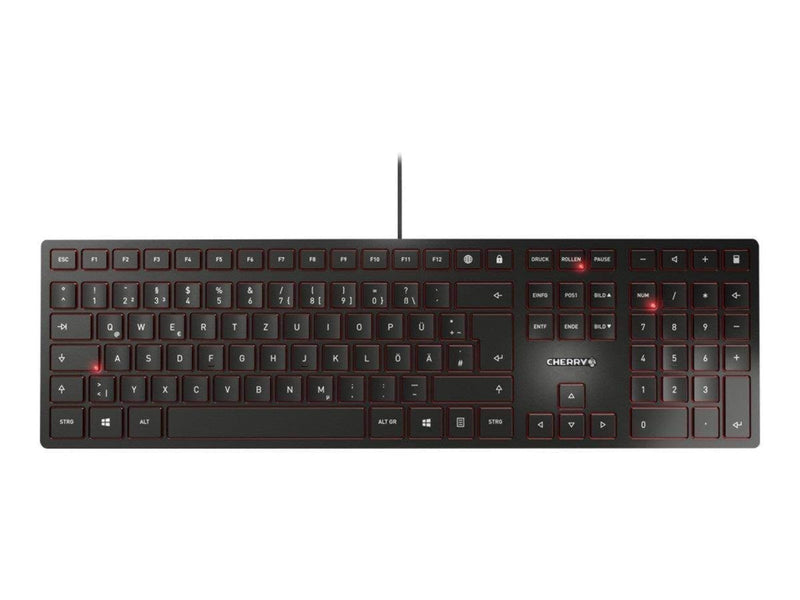 Cherry KC 6000 SLIM - Tastaturen - Englisch - Schwarz