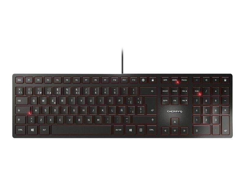 Cherry KC 6000 SLIM - Tastaturen - Englisch - Schwarz